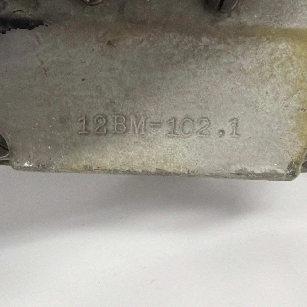 vintage railroad train signal light, identified as a 12mb-102.1 model